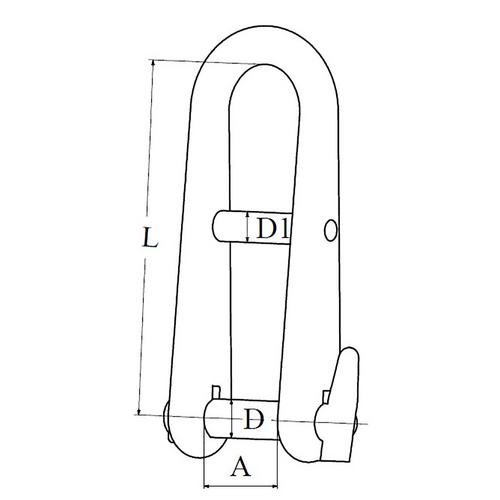 SCHACKEL NYCKEL RF M6X48MM